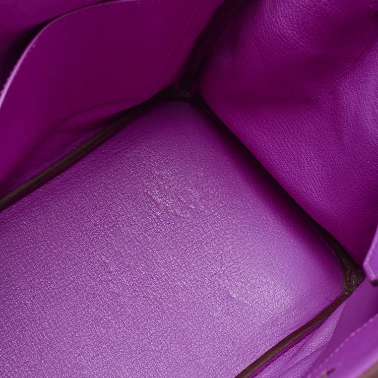 Hermès Birkin 30 Magnolia Evercolor Leather Bag