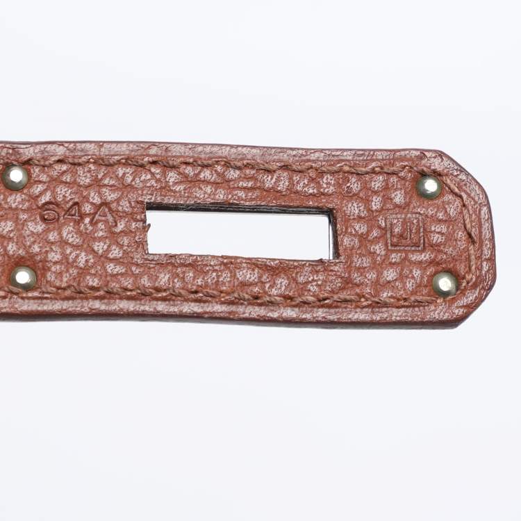 Hermès Noisette Evercolor Leather Palladium Hardware Birkin 30 Bag