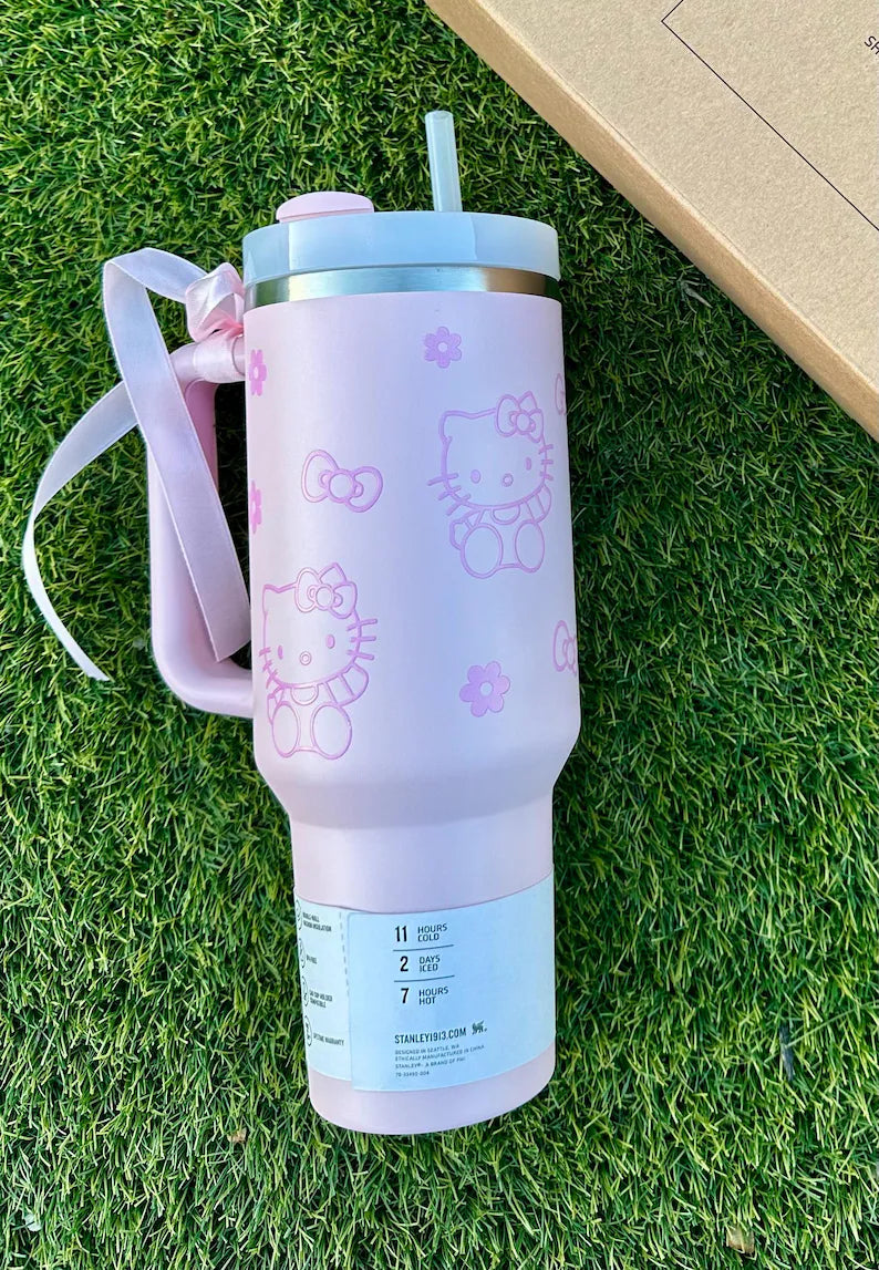 Hello Kitty 40oz Stanley Style Tumbler