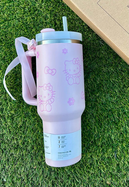 Hello Kitty 40oz Stanley Style Tumbler