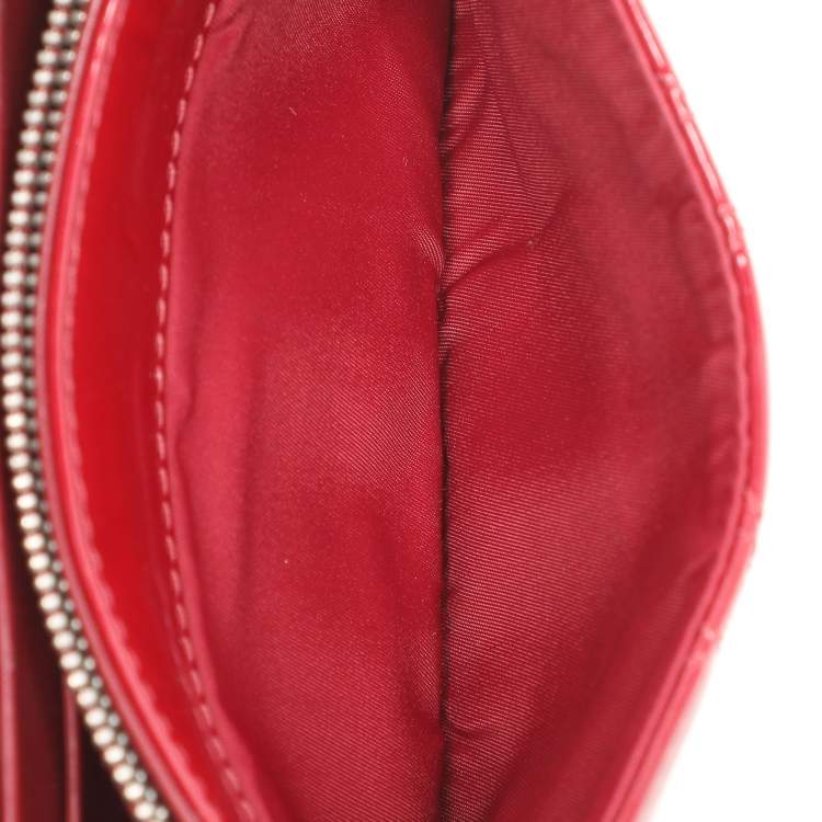 Dior Red Patent Leather Wallet