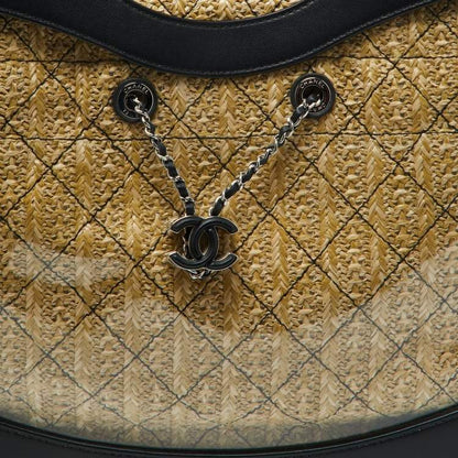 Chanel Black Leather & PVC 31 Shopping Bag