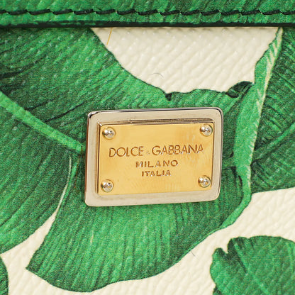 Dolce & Gabbana Miss Sicily Small Bag Banana Leaf Print