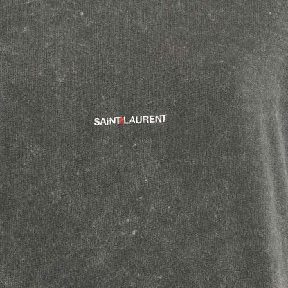 Saint Laurent Paris Faded Grey Logo Cotton Sweatshirt – Size S