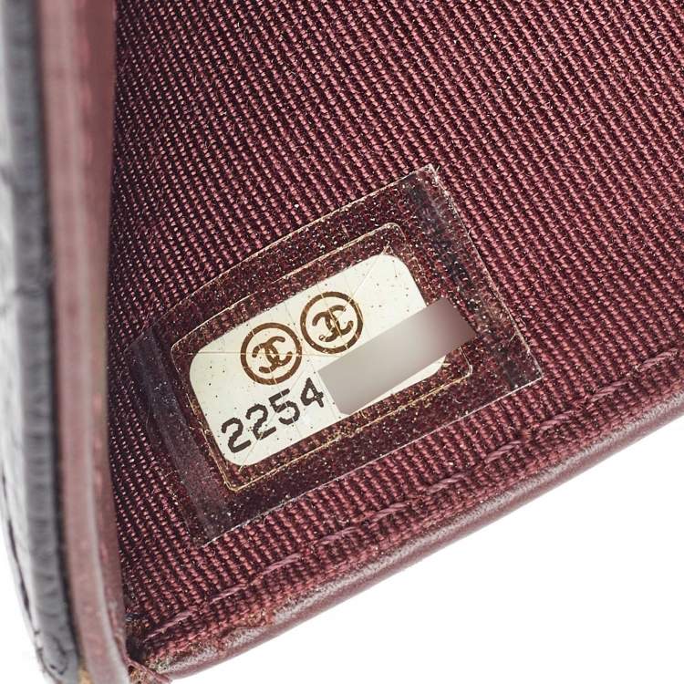 Chanel Black Quilted Caviar Leather L Yen Continental Wallet