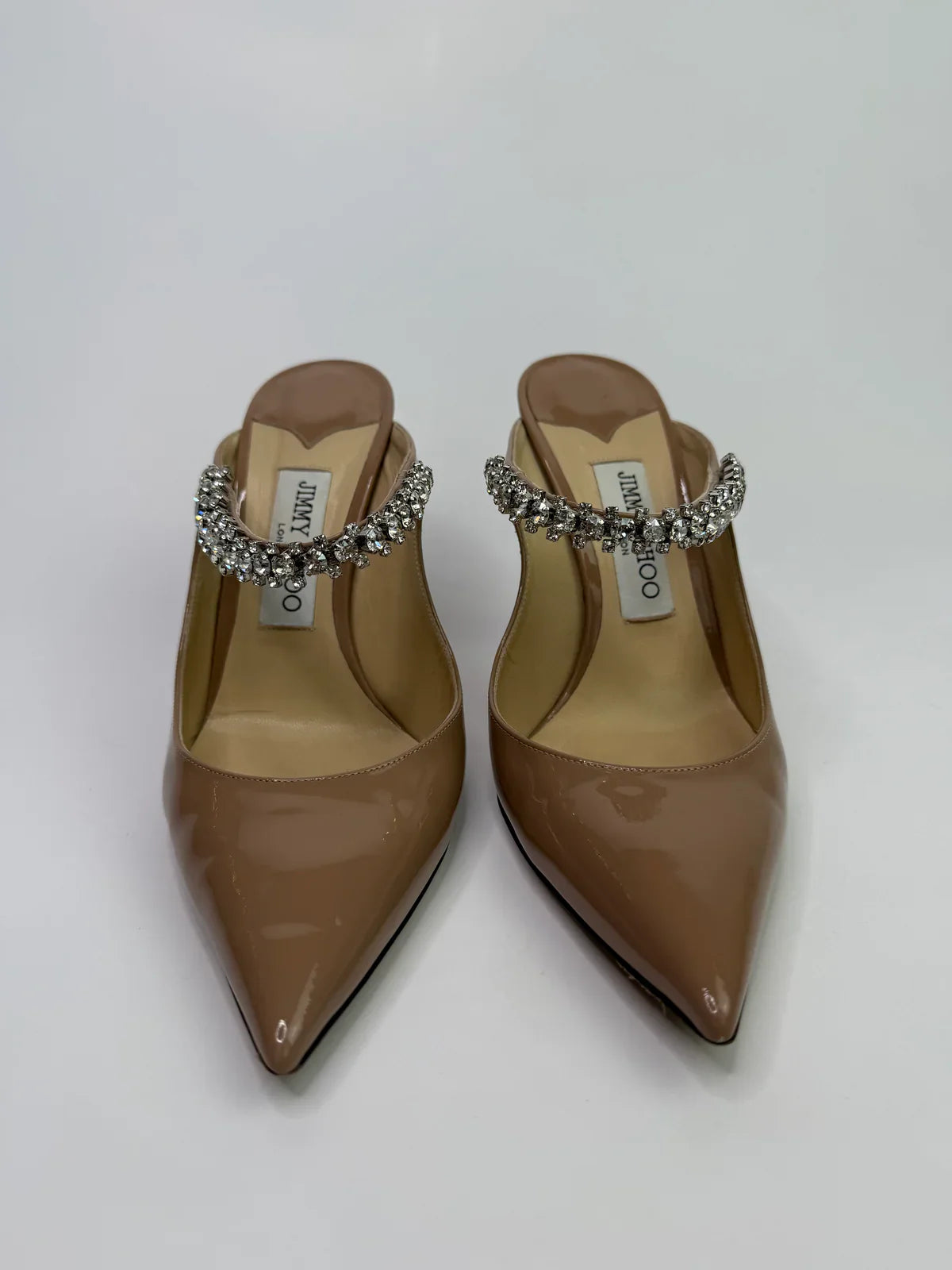 JIMMY CHOO BING 100 MULES (SIZE 39.5/UK6.5)