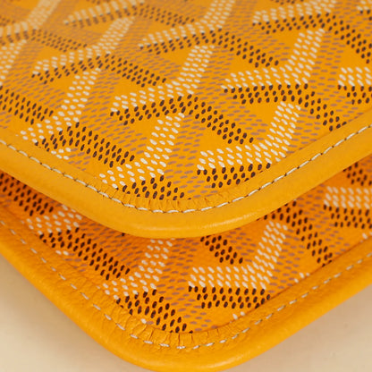 Goyard Yellow Goyardine Plumet Wallet Clutch Bag