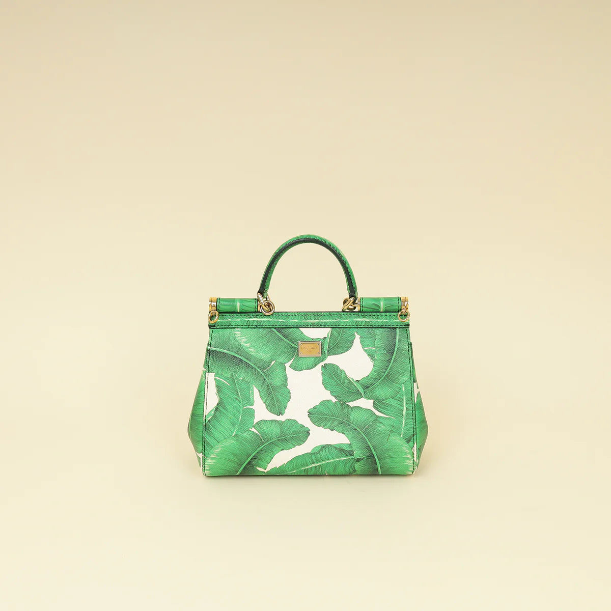 Dolce & Gabbana Miss Sicily Small Bag Banana Leaf Print