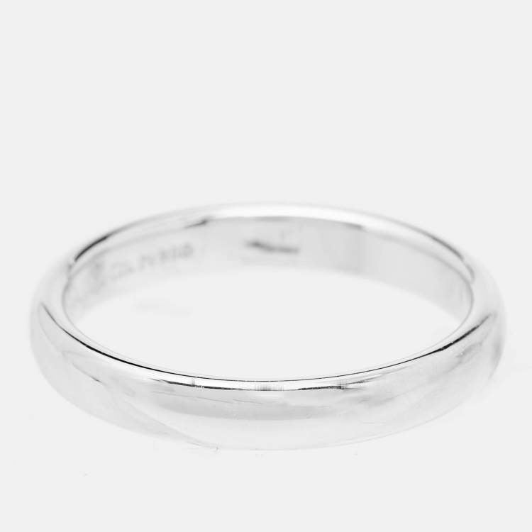 Tiffany & Co. Forever Platinum Wedding Band Ring Size 52