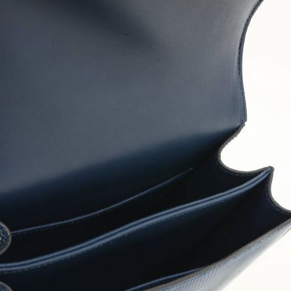 Hermès Constance 18 - Bleu Saphire Varanus Niloticus Lizard | Gold Hardware