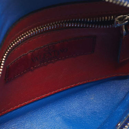 Valentino Blue Quilted Velvet Rockstud Belt Bag