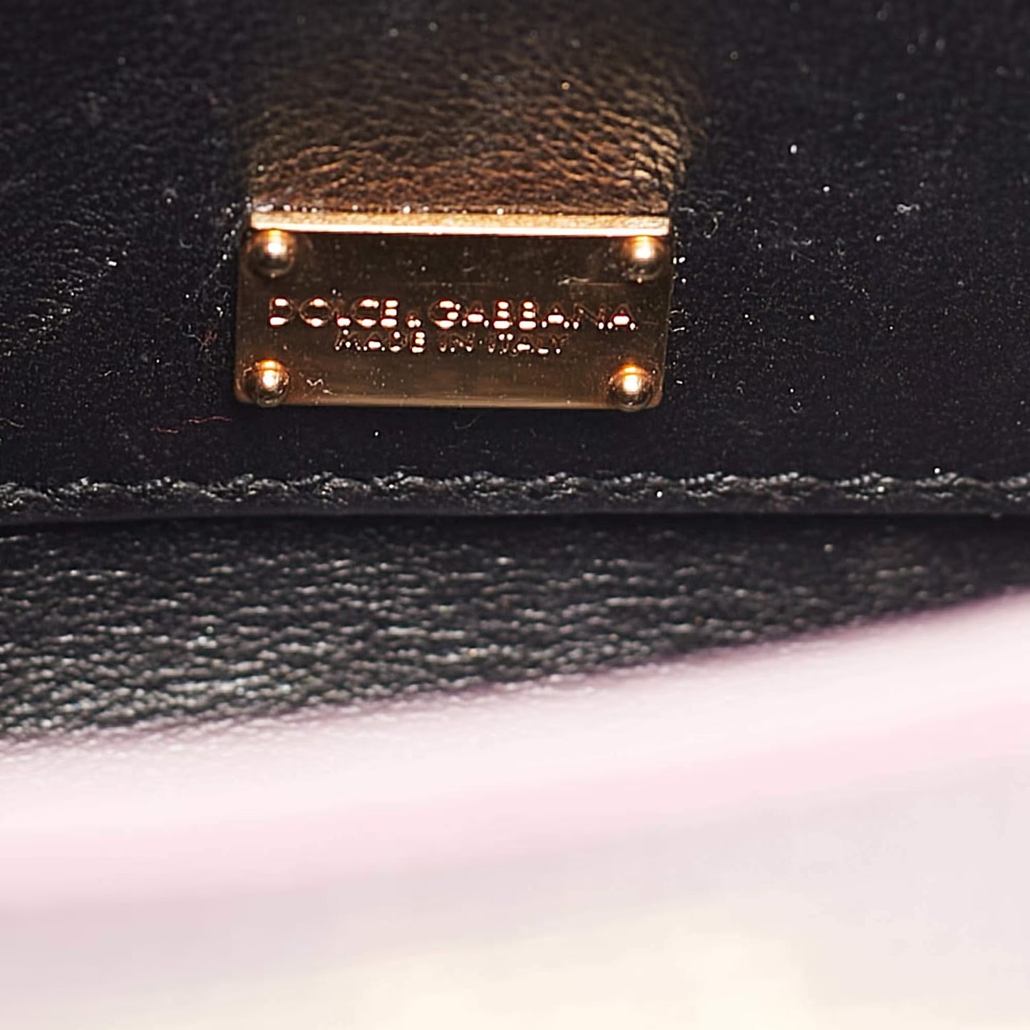 Dolce & Gabbana Lucia Medium Pink Lizard Embossed Leather Crossbody Bags