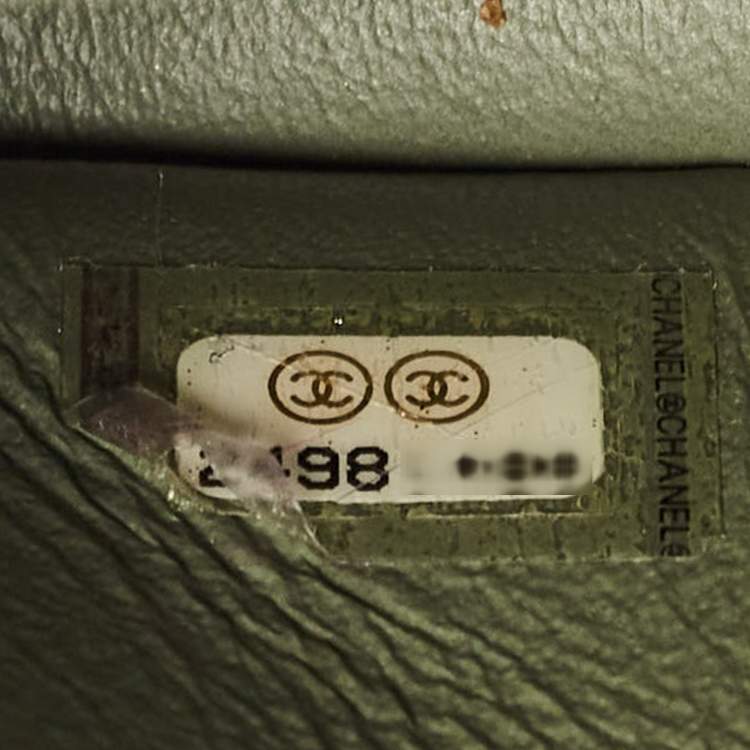 Chanel Green Caviar Leather Jumbo Classic Double Flap Bag