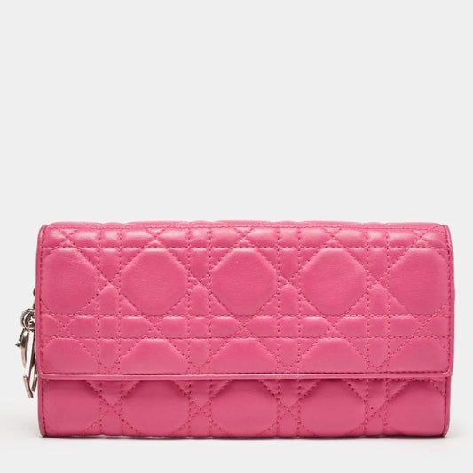 Dior Pink Leather Wallet