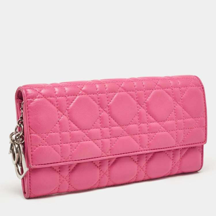 Dior Pink Leather Wallet