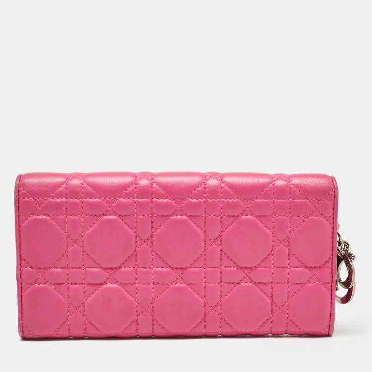 Dior Pink Leather Wallet