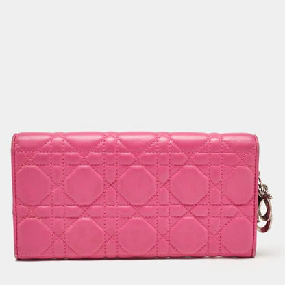 Dior Pink Leather Wallet