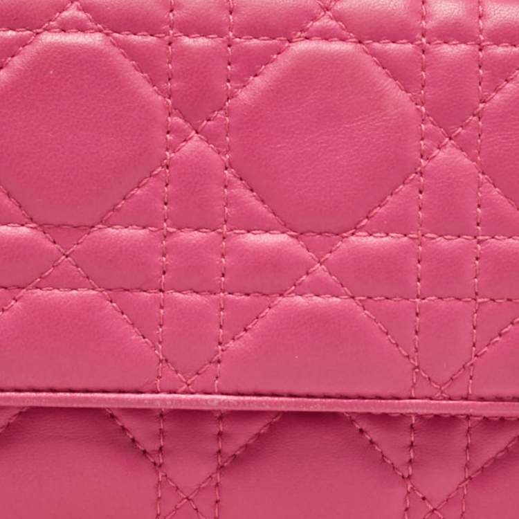 Dior Pink Leather Wallet