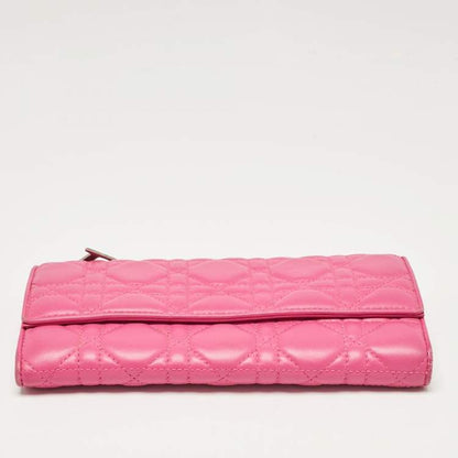 Dior Pink Leather Wallet