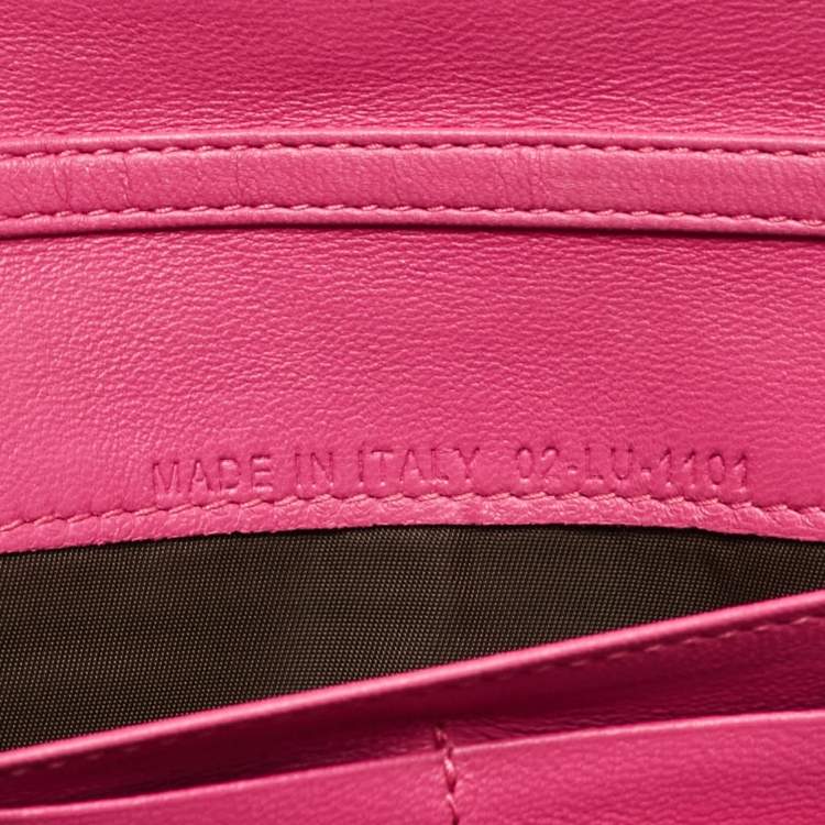 Dior Pink Leather Wallet