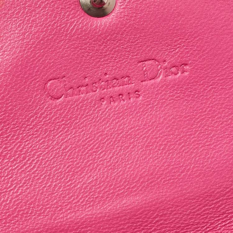 Dior Pink Leather Wallet