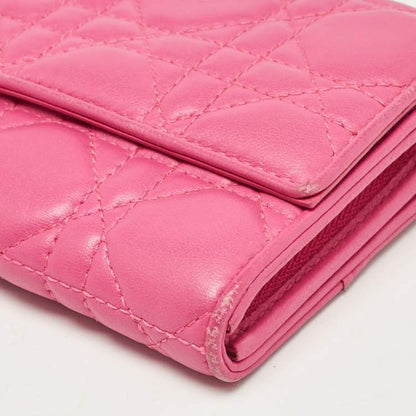 Dior Pink Leather Wallet