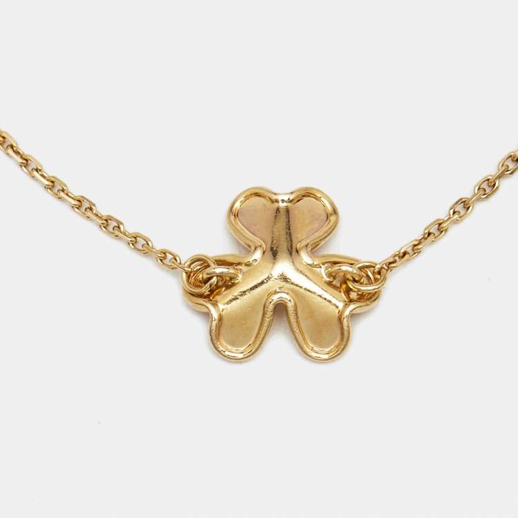 Van Cleef & Arpels Frivole Diamond 18k Yellow Gold Mini Bracelet