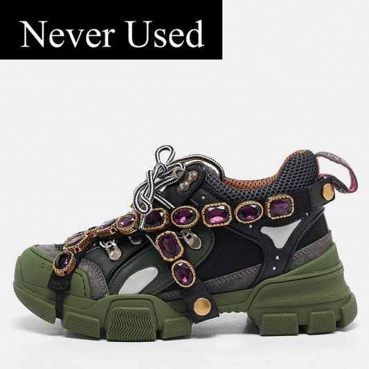 Gucci Green Sneakers – Size 35