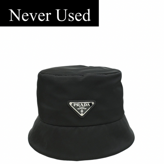 Prada x Adidas Black Re-Nylon Bucket Hat