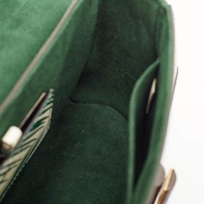 Louis Vuitton Vert Blanc Palm Print Monogram Twist MM Bag