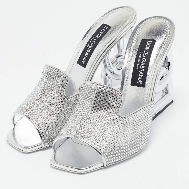 Dolce & Gabbana Crystal Sandals 41