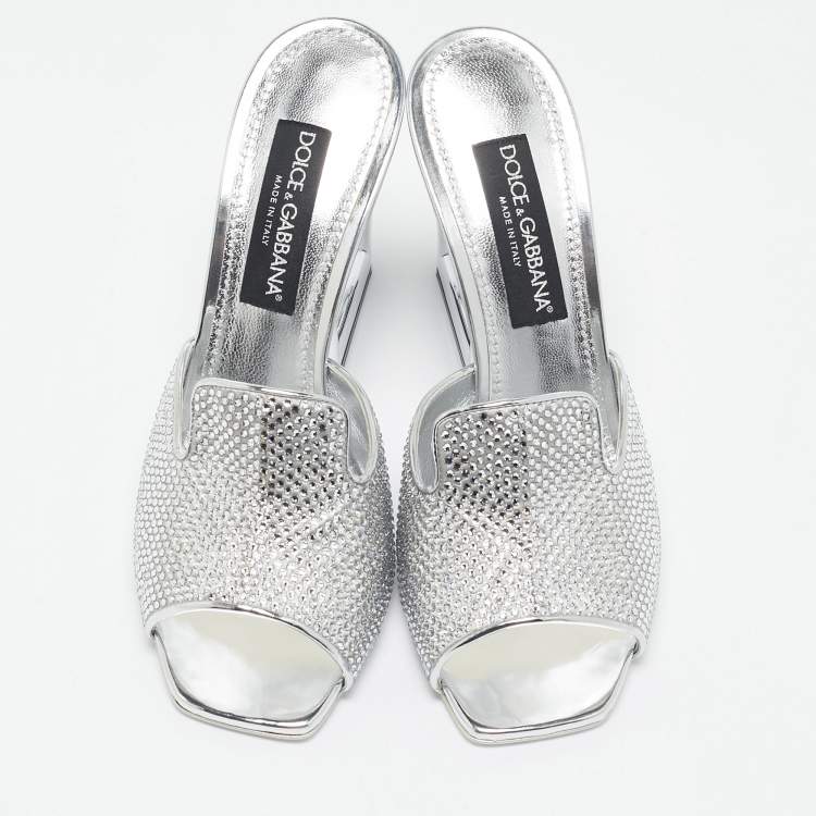 Dolce & Gabbana Crystal Sandals 41