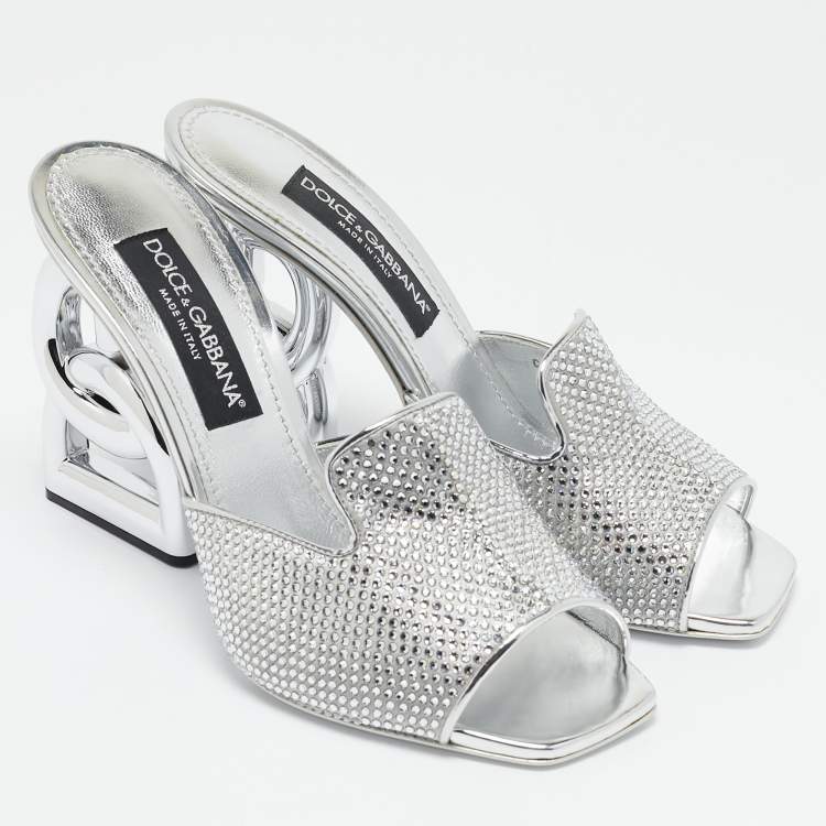 Dolce & Gabbana Crystal Sandals 41