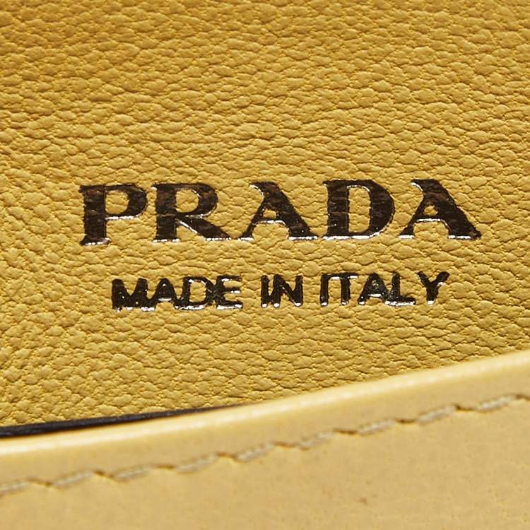 Prada Yellow Card Holder
