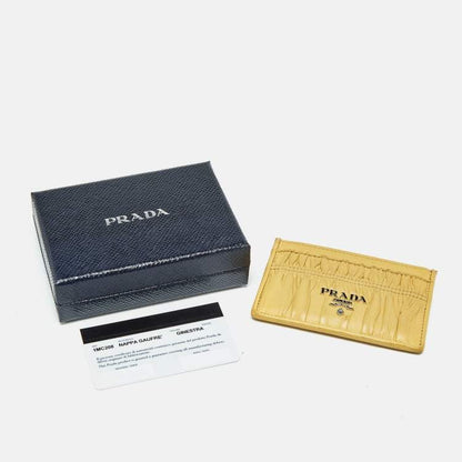 Prada Yellow Card Holder