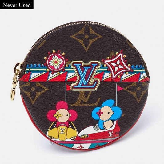 Louis Vuitton Monogram Canvas Christmas Animation Bumper Cars Coin Purse