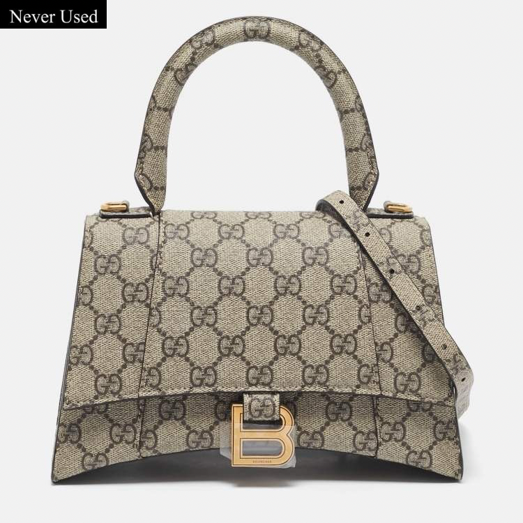 Gucci x Balenciaga Beige GG Supreme Bag