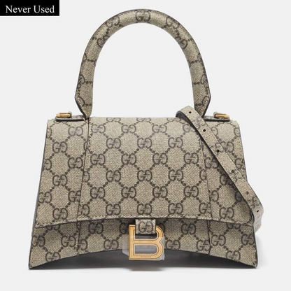 Gucci x Balenciaga Beige GG Supreme Bag