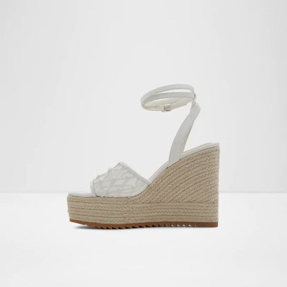 Aldo White Wedge Sandals – Size 40 - 41