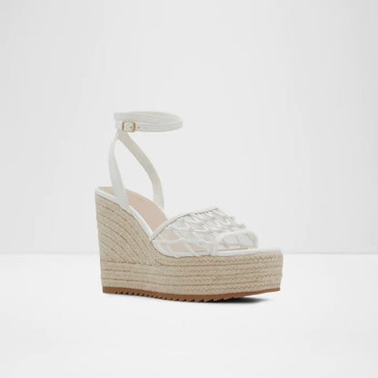 Aldo White Wedge Sandals – Size 40 - 41